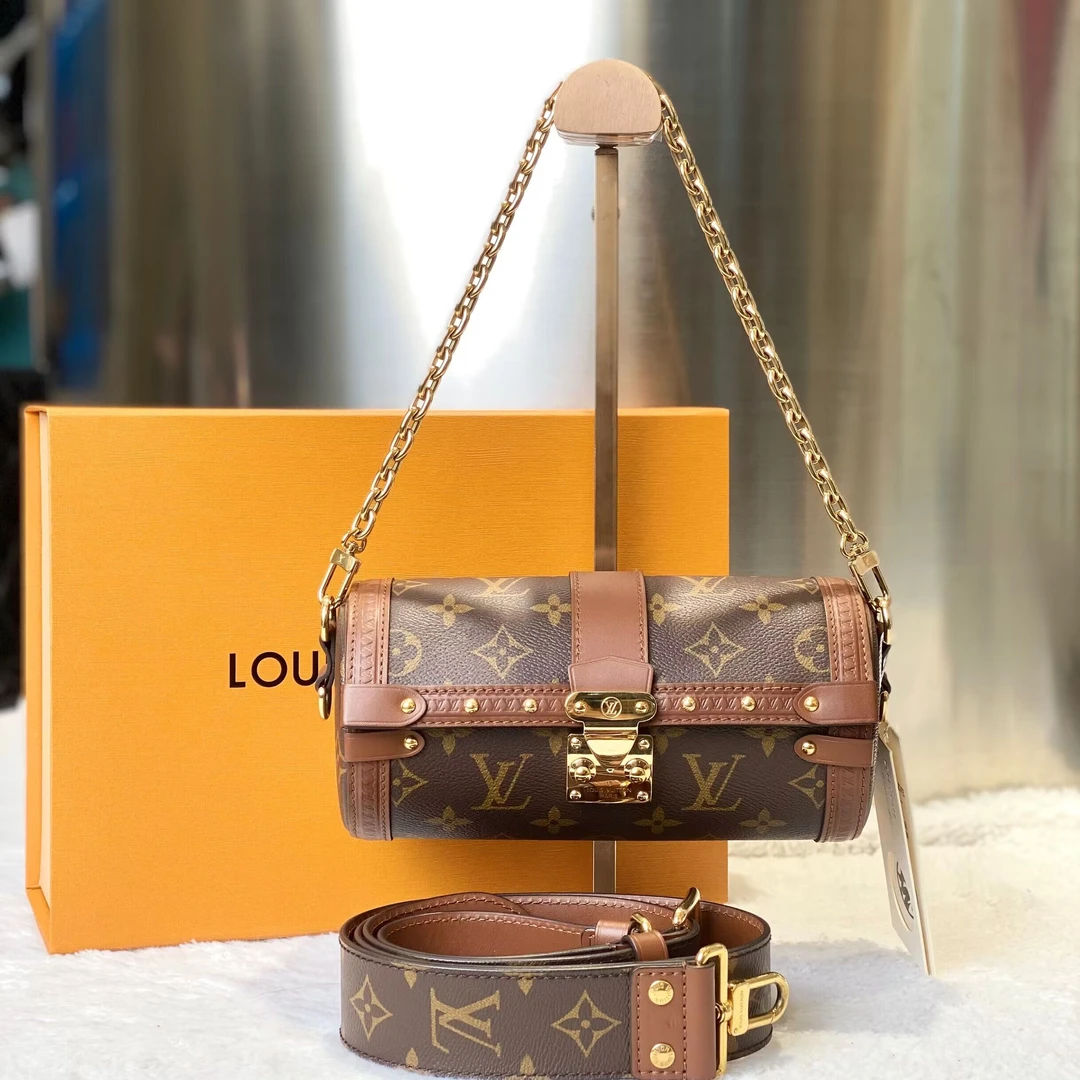 99新 LouisVuitton/路易威登 古有98新LV新款巴比龙横桶包7616