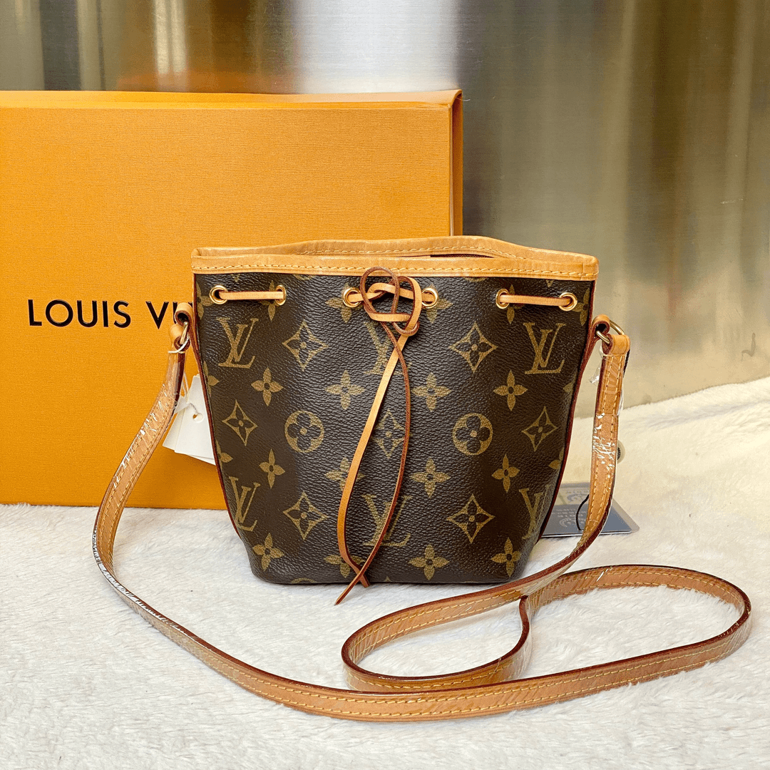 99新 LouisVuitton/路易威登 古有97.98新LV水桶nano斜跨小包7091