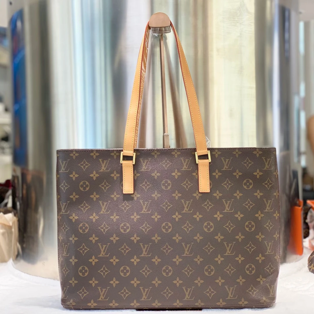 99新 LouisVuitton/路易威登 97新古有LV薇薇安单肩包9096大托特