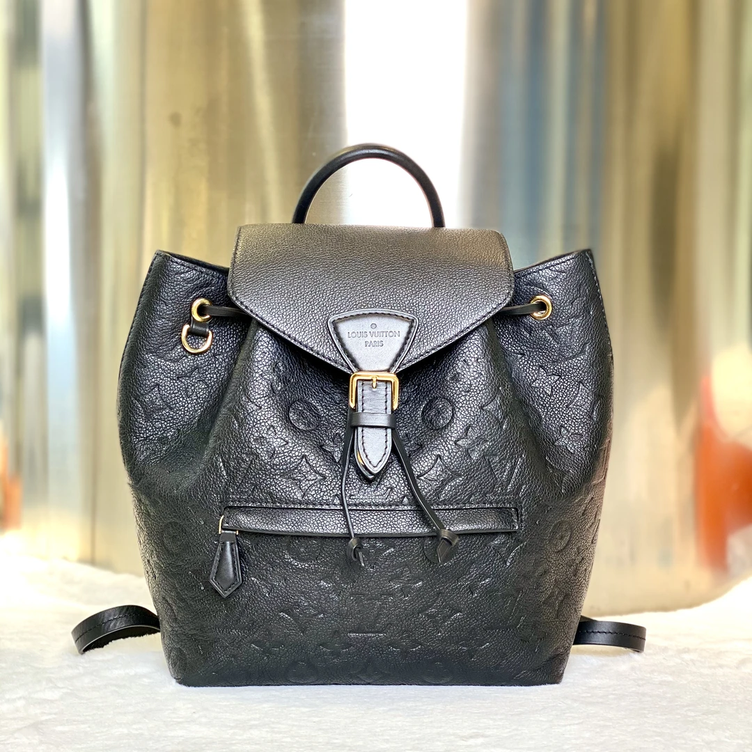 99新 LouisVuitton/路易威登 古有98新LV小号抽绳双肩包背包7573
