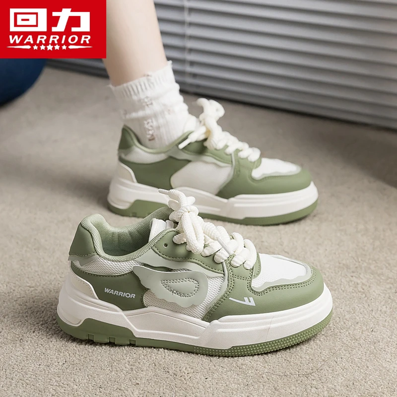 回力女鞋板鞋夏季休闲2025新款百搭透气网面学生运动厚底小众潮鞋