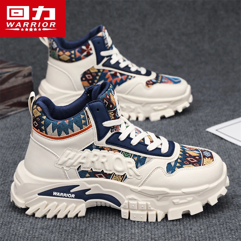 回力马丁靴男款冬季2025新款高帮厚底男士户外运动登山防滑工装靴