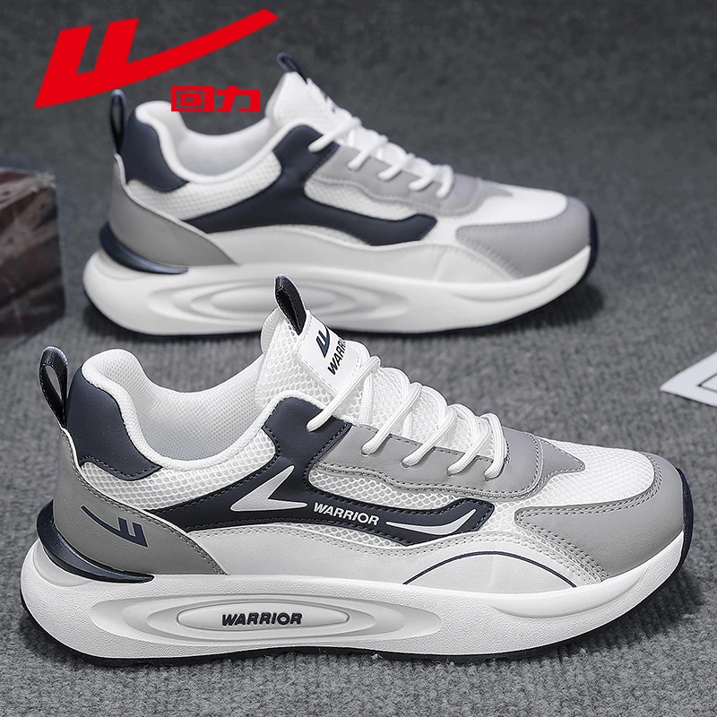 回力春季新款男鞋2024爆款时尚休闲潮流透气轻便运动跑步男士鞋子