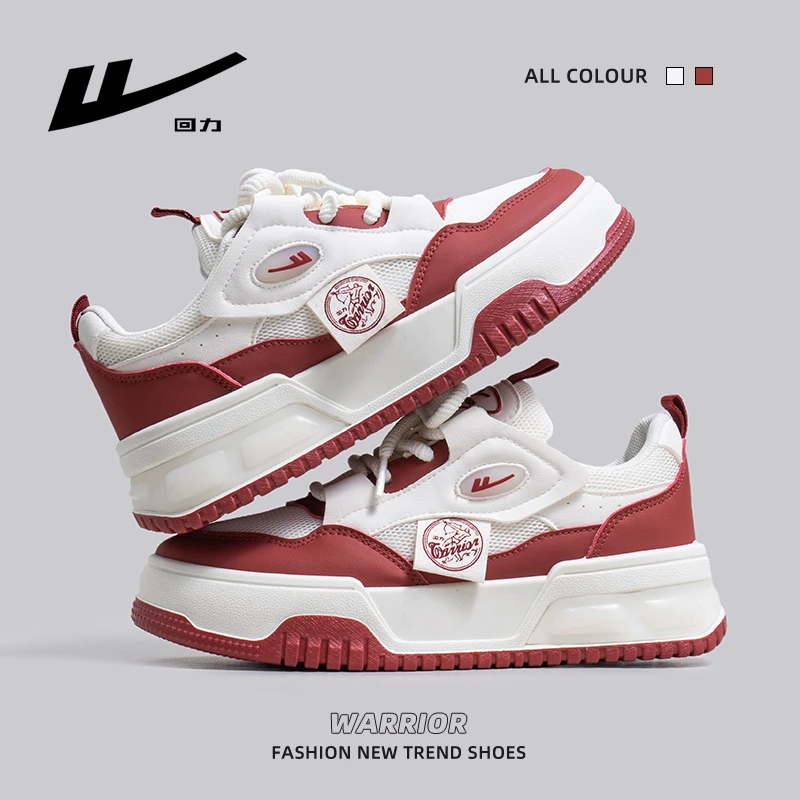 回力女鞋夏季休闲小众国潮低帮板鞋网面透气小白鞋厚底面包运动鞋