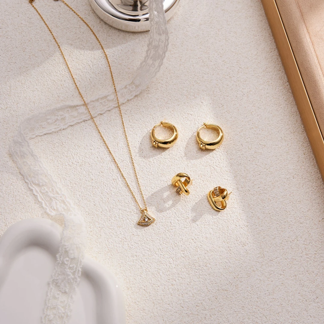 合金项链 紫穗单花四叶草项链