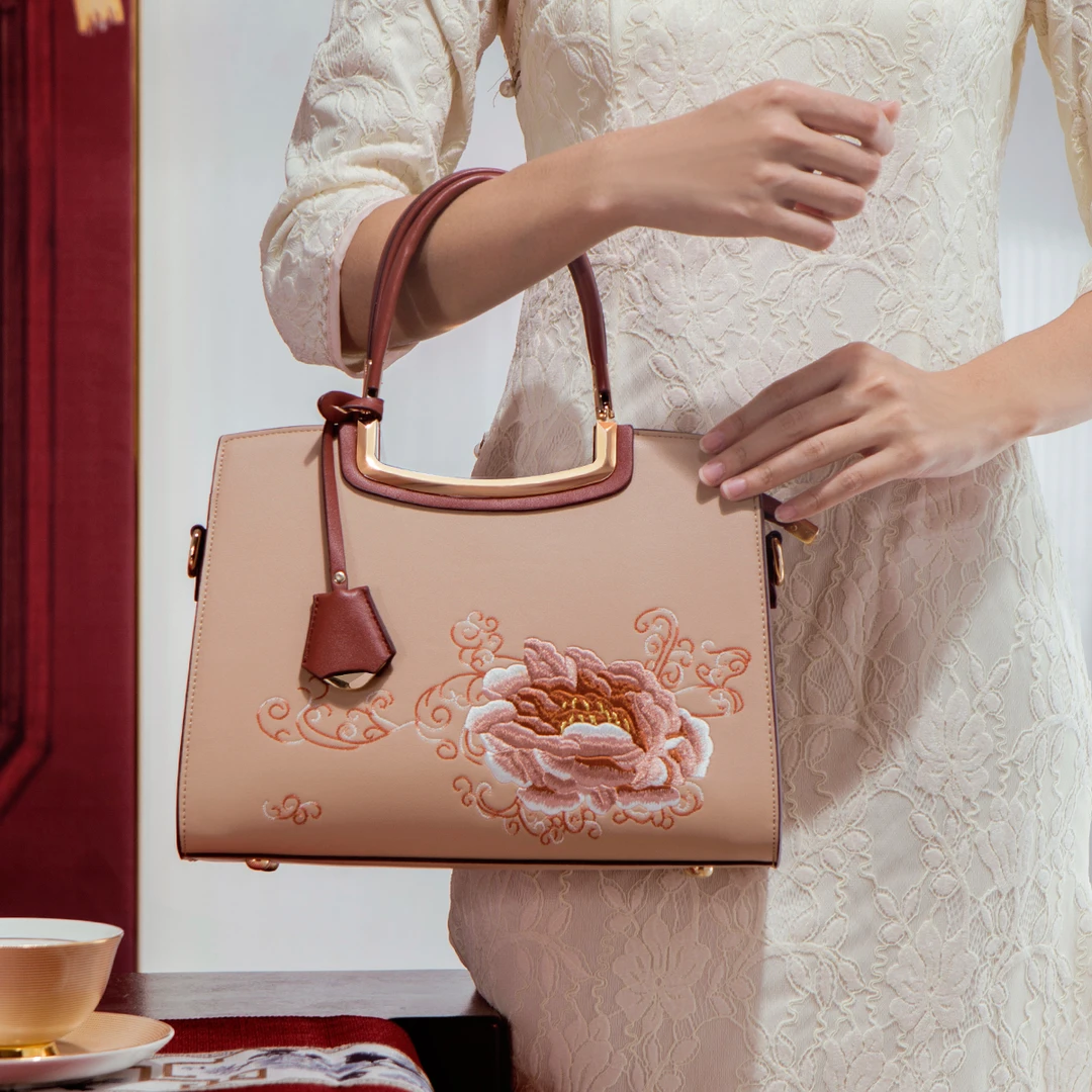 中国风母亲节礼物妈妈包复古新娘红色气质女士2024新款单肩斜挎包