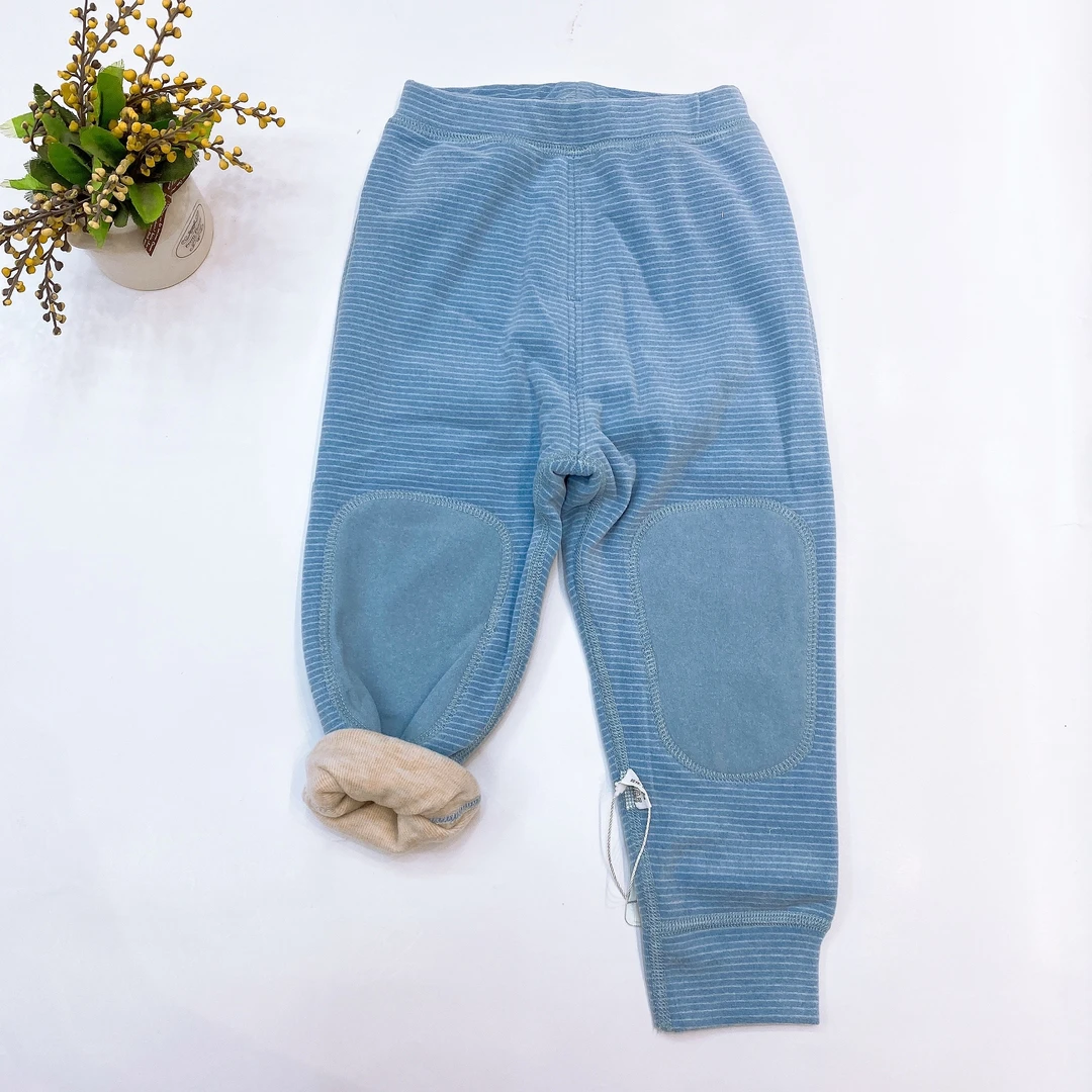 秋冬儿童保暖裤护膝条纹德绒校服神裤保暖裤冬季加厚男童女童