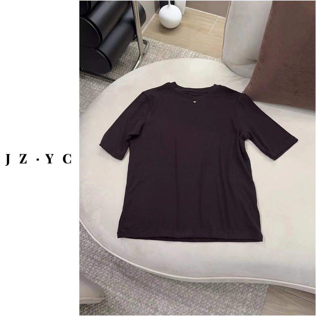 洁子推荐  2024秋款24952欧货简约圆领百搭上衣 JZYC