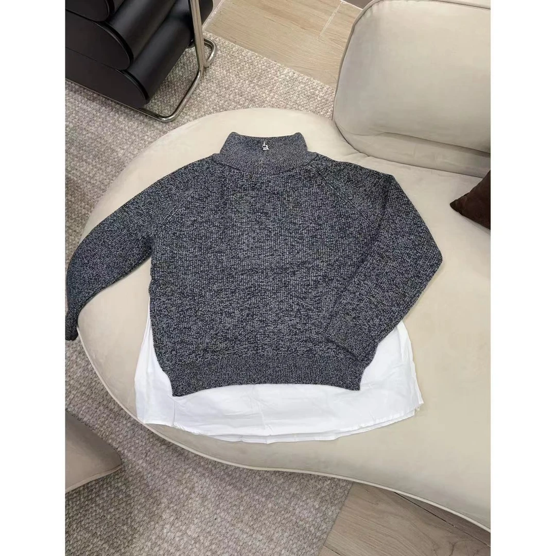 【洁子推荐】4050假两件休闲时尚毛衣