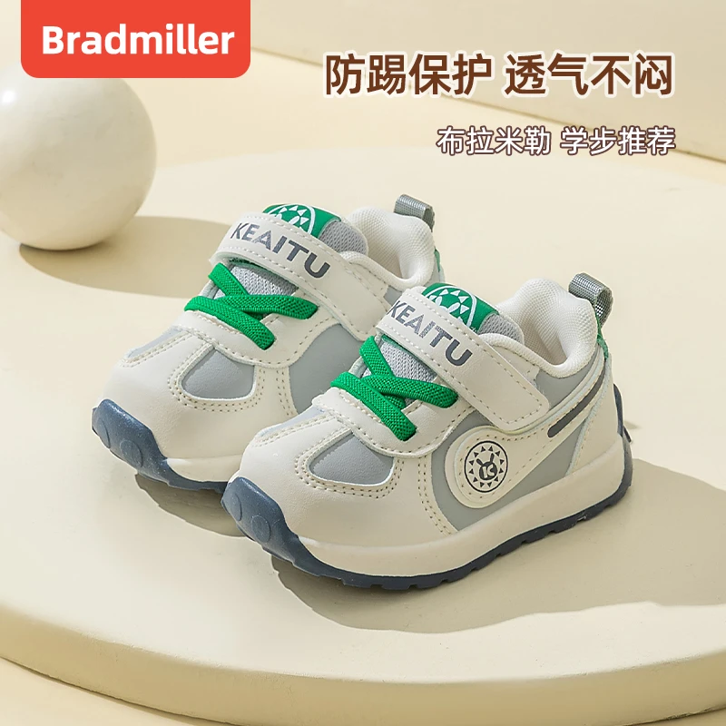 布拉米勒2024秋季新款儿童透气学步鞋1-3岁女童软底机能鞋男童鞋