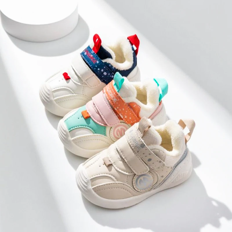 女宝宝冬季学步鞋1-2岁包头舒适防滑关键鞋女宝鞋男宝学步鞋秋鸭