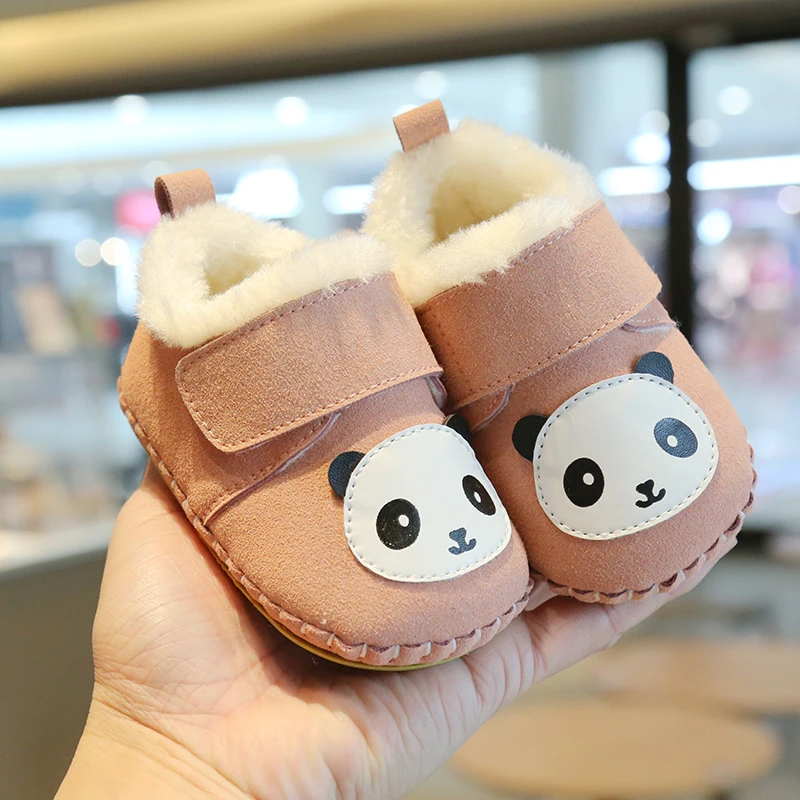 冬季新生男女婴儿鞋0-6-12个月宝宝学步鞋可爱棉鞋加绒软底保暖