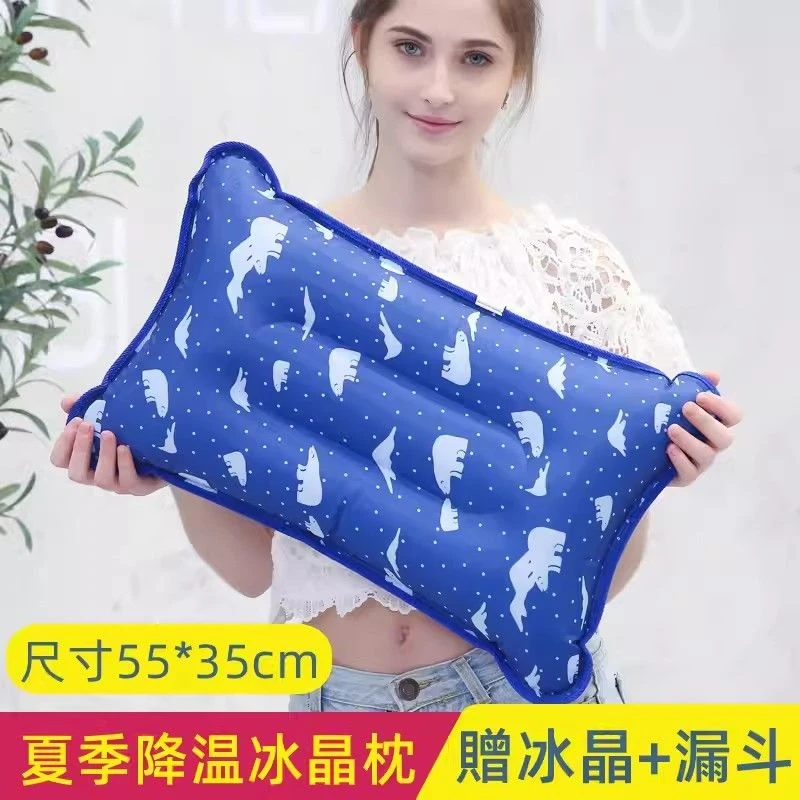 冰枕头卡通注水枕降温神器成人儿童教室午睡枕冰凉枕夏天凝胶水袋