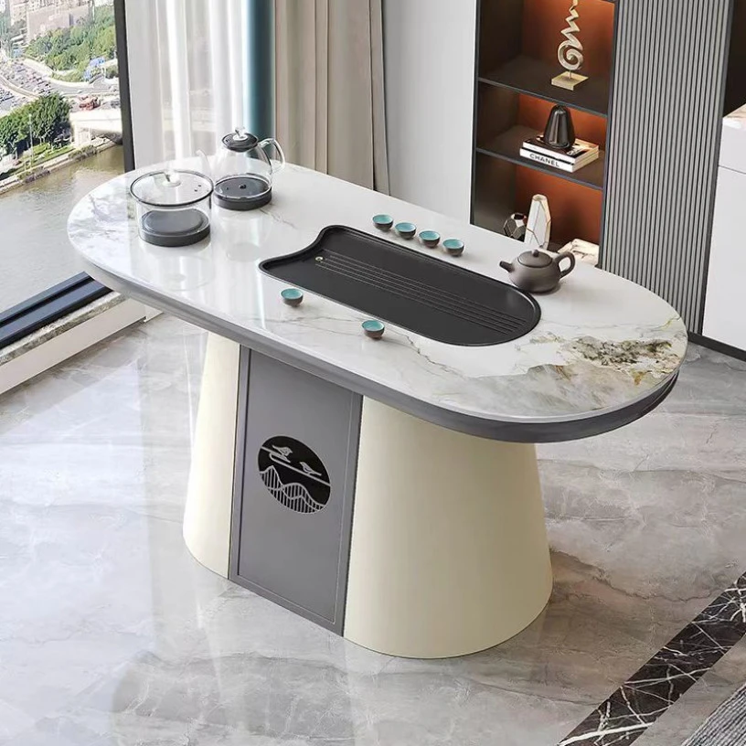 小户型轻奢阳台茶桌烧水茶几办公室商家用简约泡茶茶桌椅茶几茶台