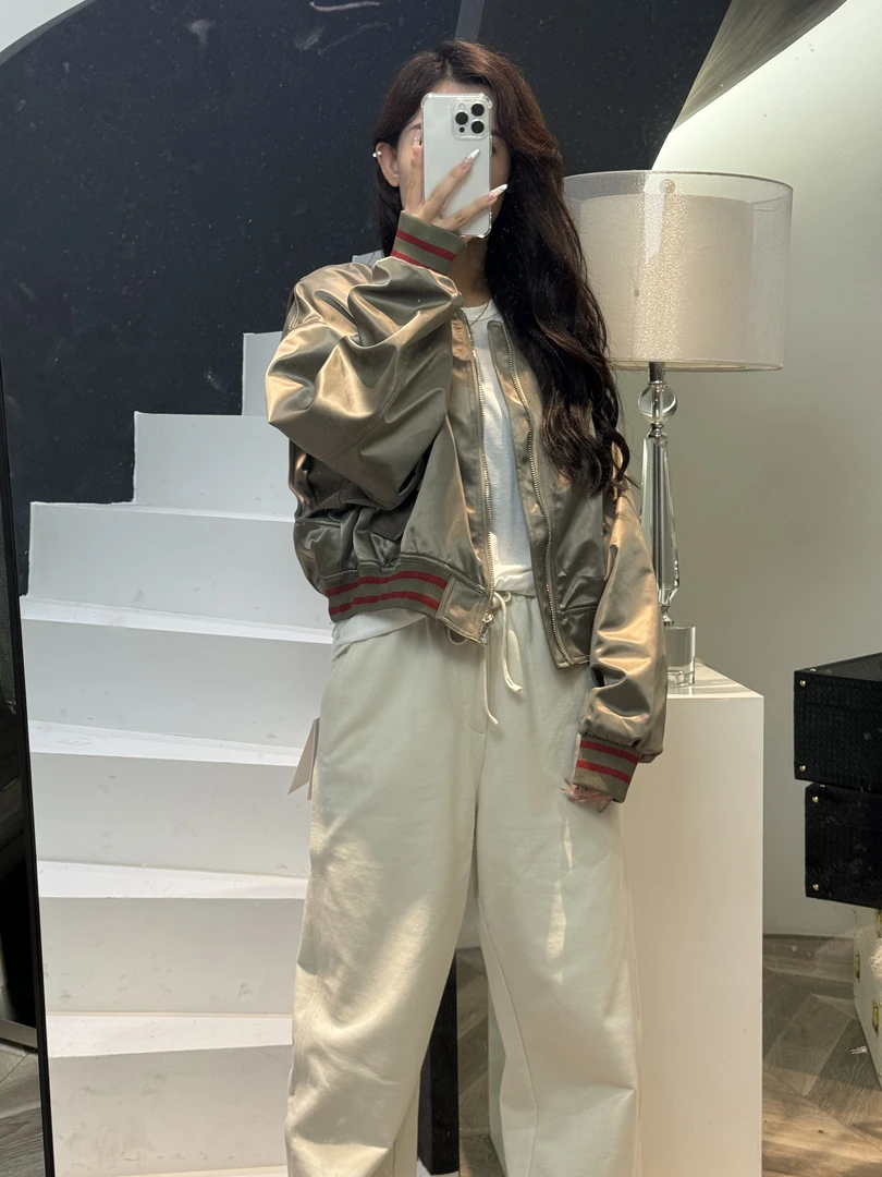 S早秋时尚复古美式经典印花休闲宽松舒适户外运动棒球服662002