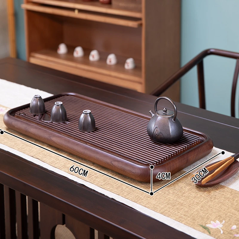 赛九涛整块花梨木干泡台茶盘新中式家用长方形 不含壶杯
