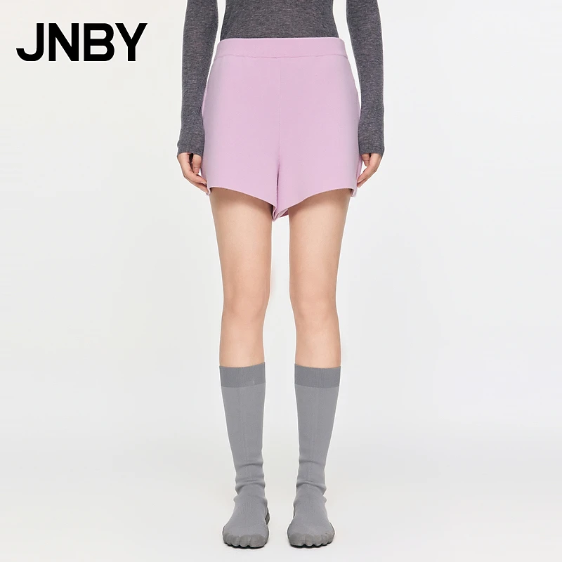 JNBY/江南布衣春秋休闲喇叭短裤女A字绵羊毛纯色宽松5O9E14020