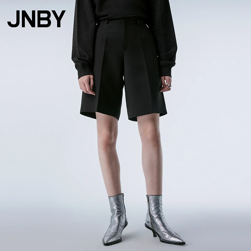 JNBY/江南布衣春秋季女装短西裤通勤休闲挺括羊毛短裤女5O1E11930