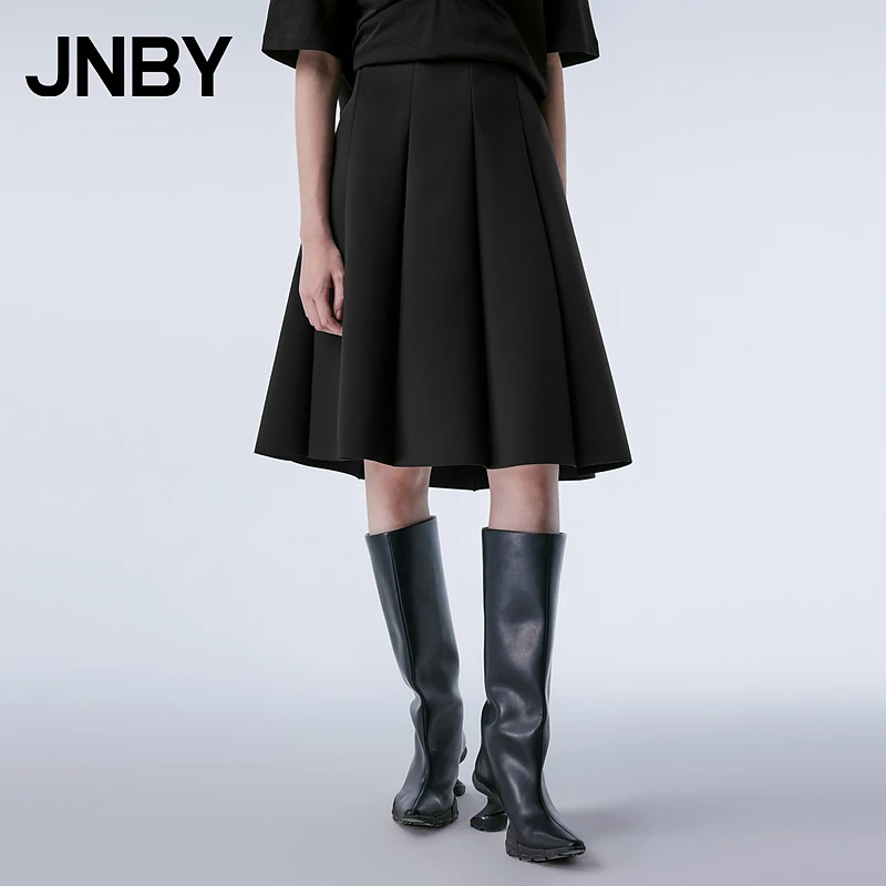 JNBY/江南布衣春秋季女装半身裙A字宽松挺括气质淑女5O2D11080