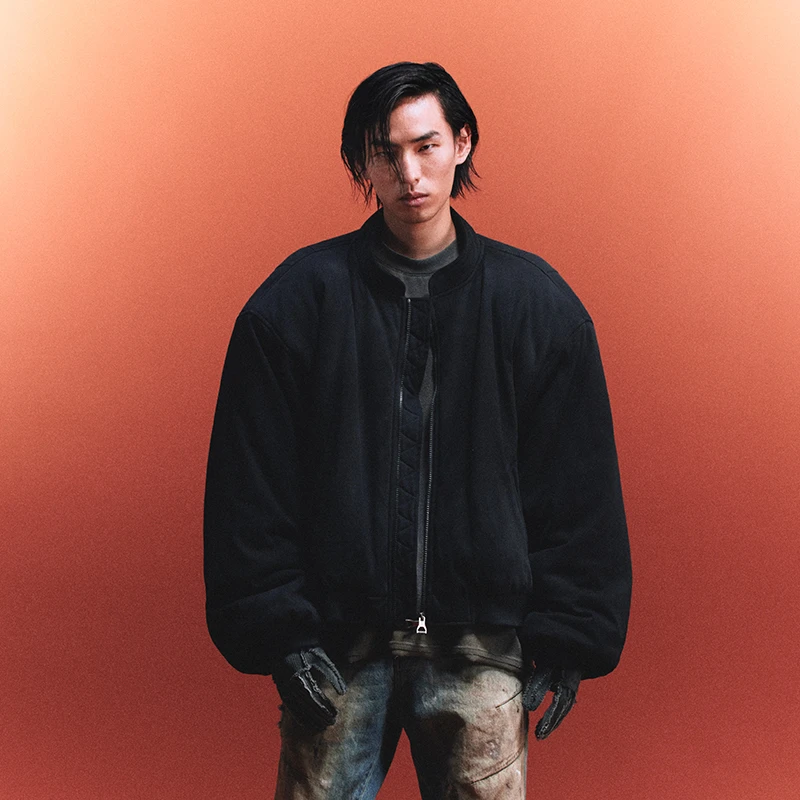 D5OVE大廓形垫肩夹克