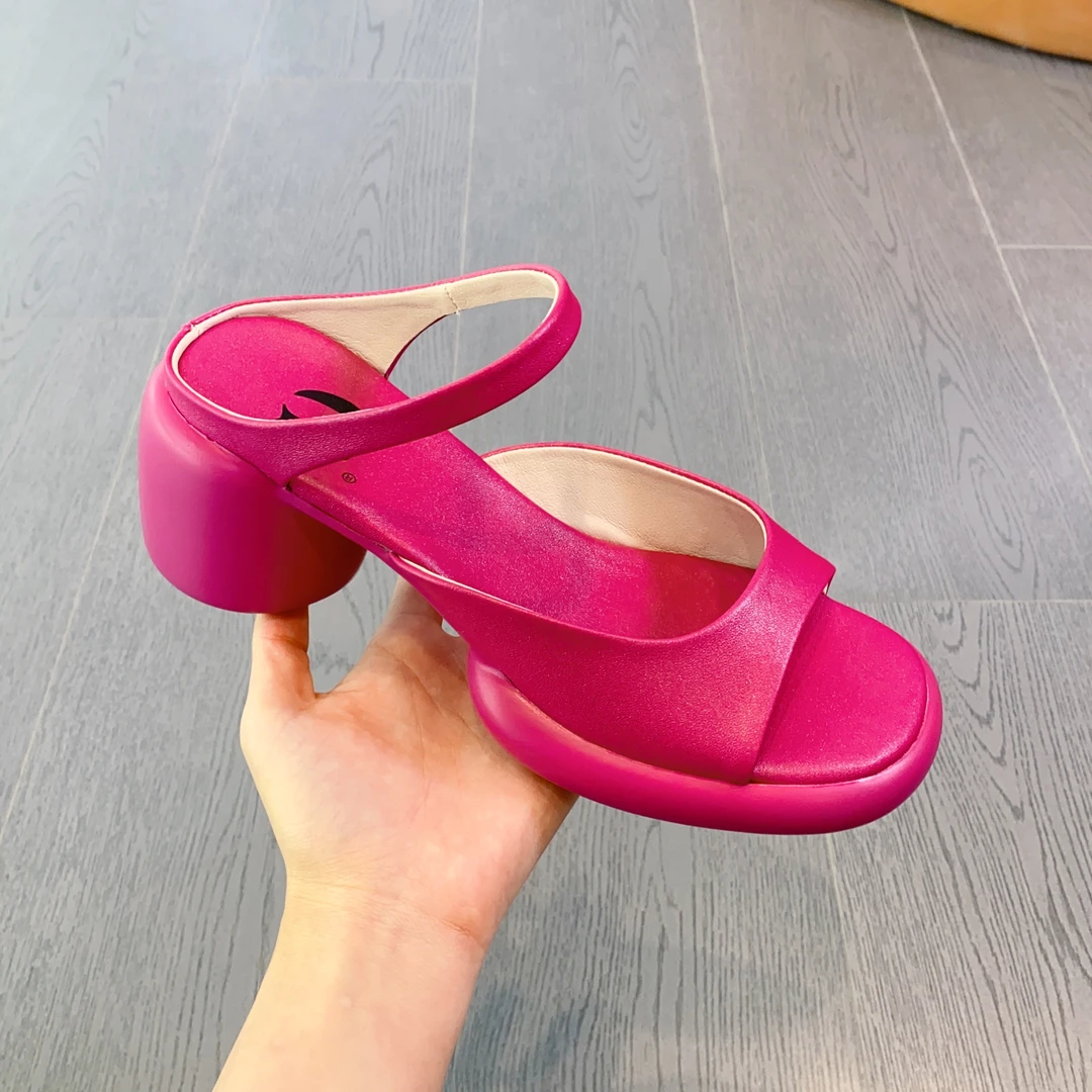 IG/IG断码现货增高6CM2024春夏百搭高能感休闲风凉拖细带女鞋2729