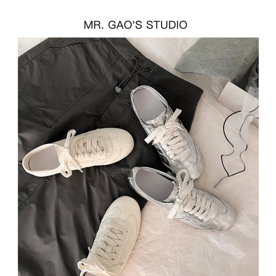 MR.GAO/高老板轻奢复古运动休闲懒人软底踩跟德训鞋/百搭时髦单鞋