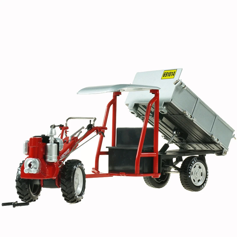 凯迪威1:16合金复古拖拉机工程车仿真模型手扶拖拉机农用车玩具车