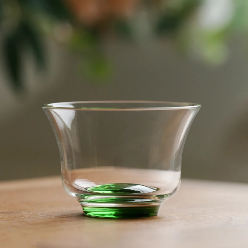 禾器晶彩清杯 玻璃茶杯大号玻璃主人杯家用功夫茶道杯品茗杯单杯