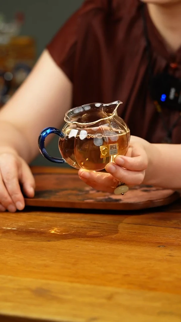 【闪购商品】禾器/晶彩纳福茶海/浅蓝色