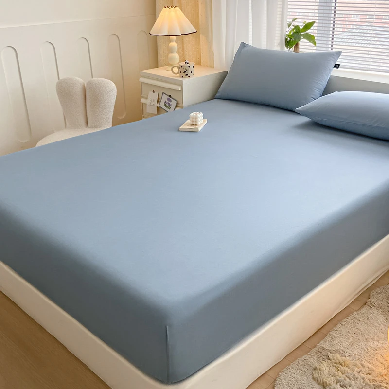 2025新款全棉床笠单件100纯棉床罩席梦思床垫保护罩床单套三件套