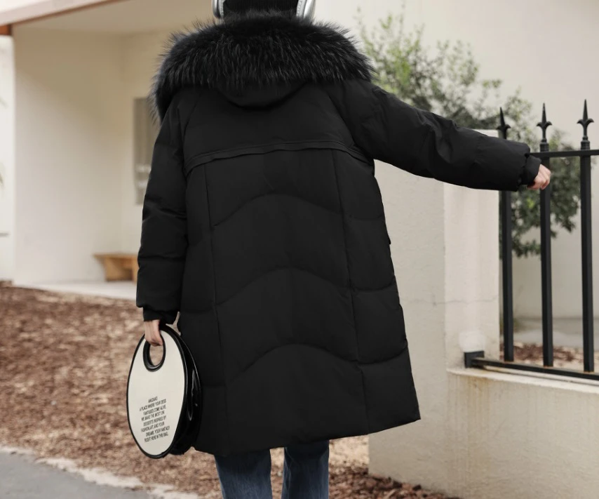 冬季新品时尚洋气宽松绒绒服8815