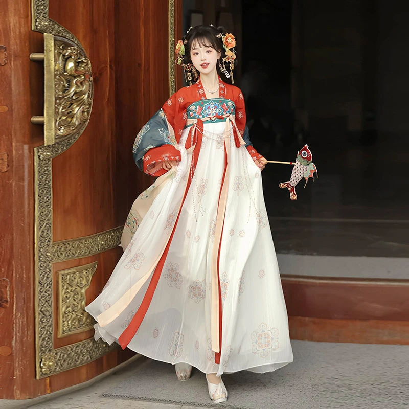 秀巅原创汉服女【征集中】唐制齐胸破裙国风复原款日常仙气春夏古风