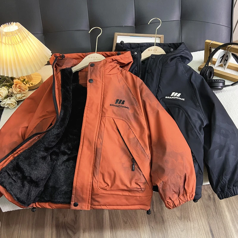 佑妈家童装 儿童中大童冬款棉服 男女童加绒加厚防风棉袄潮