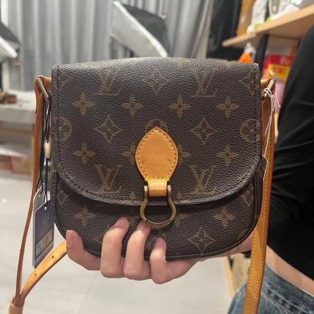 95新 LouisVuitton/路易威登 lv老花马蹄包单肩包/95新
