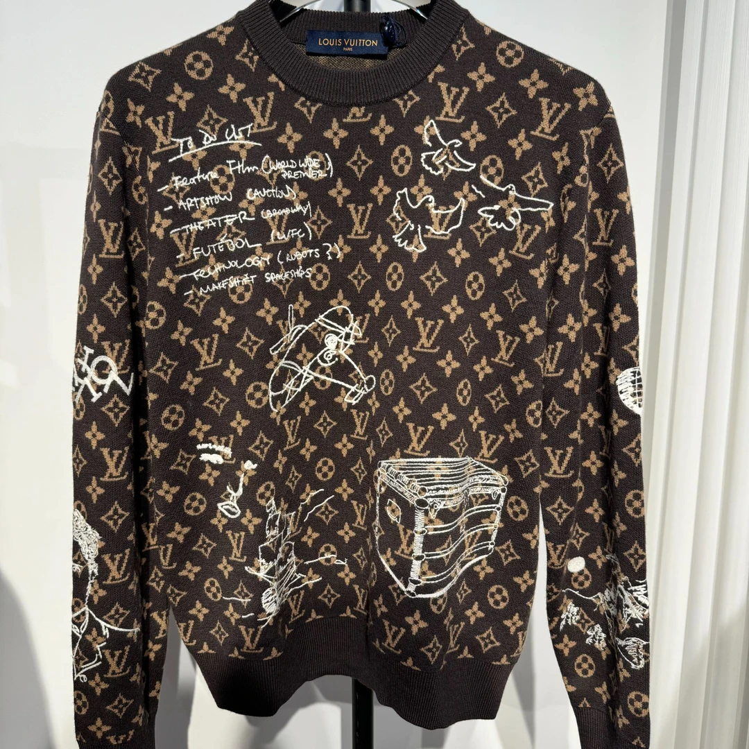 99新 LouisVuitton/路易威登 LV羊毛刺绣针织套头衫 003