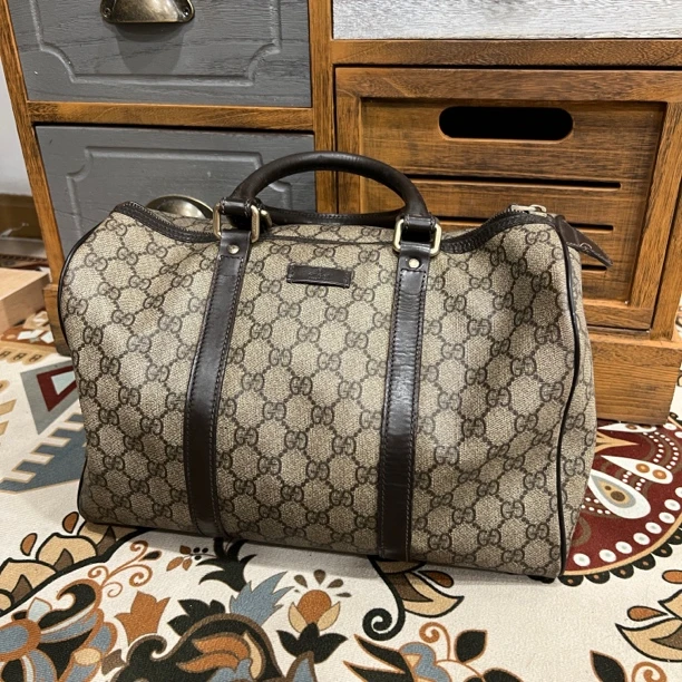 95新 GUCCI/古驰 古驰老花波士顿手提单肩包/95新