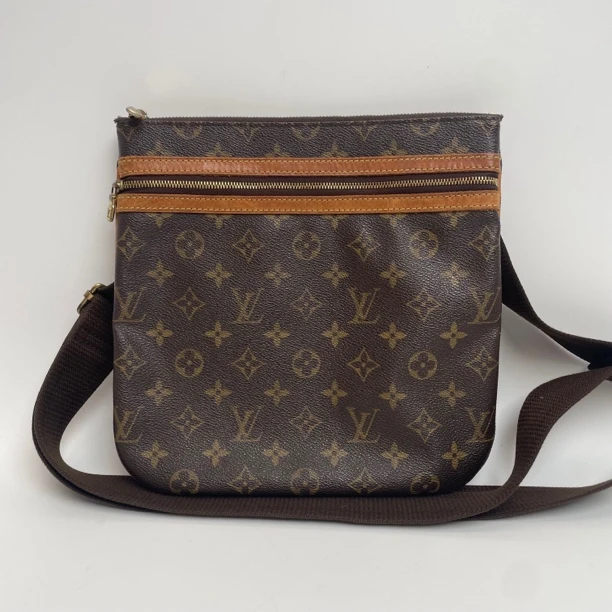 95新 LouisVuitton/路易威登 lv经典老花邮差斜挎包/95新