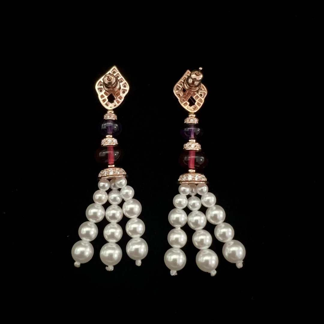 外货高品轻奢耳钉H-1413