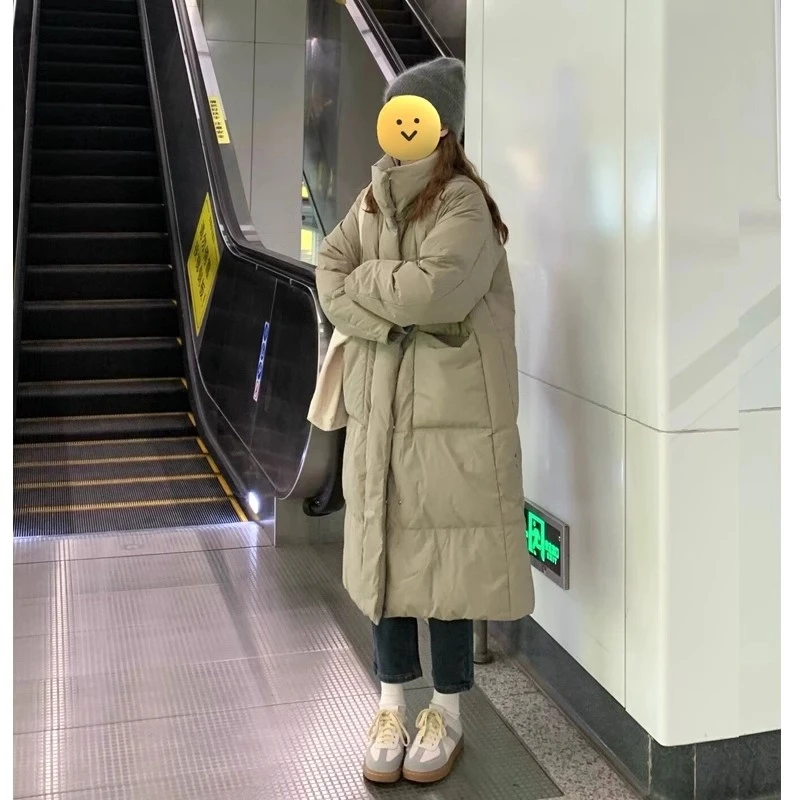 超好看90白鸭绒羽绒服女冬2025年新款韩版宽松显瘦加厚面包服外套