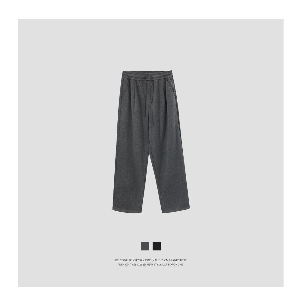 CityDay【楠哥】轻奢系列 定制桑蚕丝醋酸混纺 抽绳休闲裤 7725