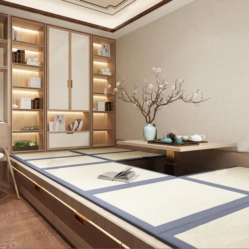 日式天然蔺草席榻榻米垫子定制椰棕芯床垫地垫地台阳台飘窗垫家用