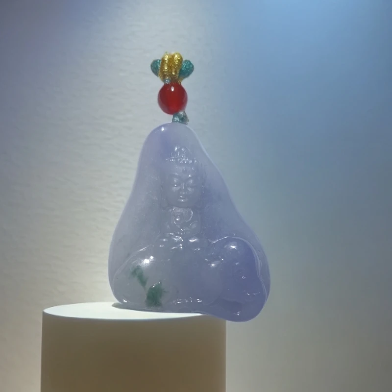 宠粉结缘特价翡翠宝宝佛普贤菩萨吊坠·可爱气质精美精致时尚双色