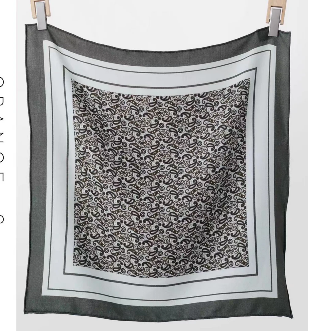 ML气质百搭真丝羊毛高工艺围巾秋冬经典披肩LP波尔卡舞曲围巾直播