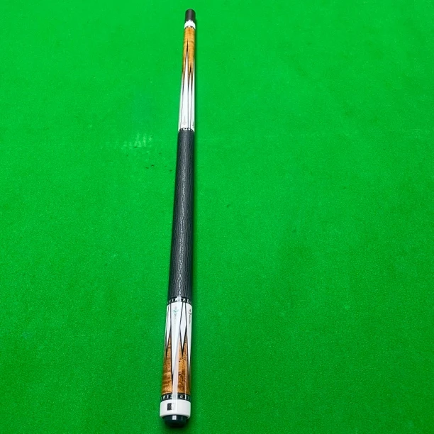 李斯玉龙1/2台球杆中式黑八大头雕刻美式杆中式黑八黑8九球十六彩