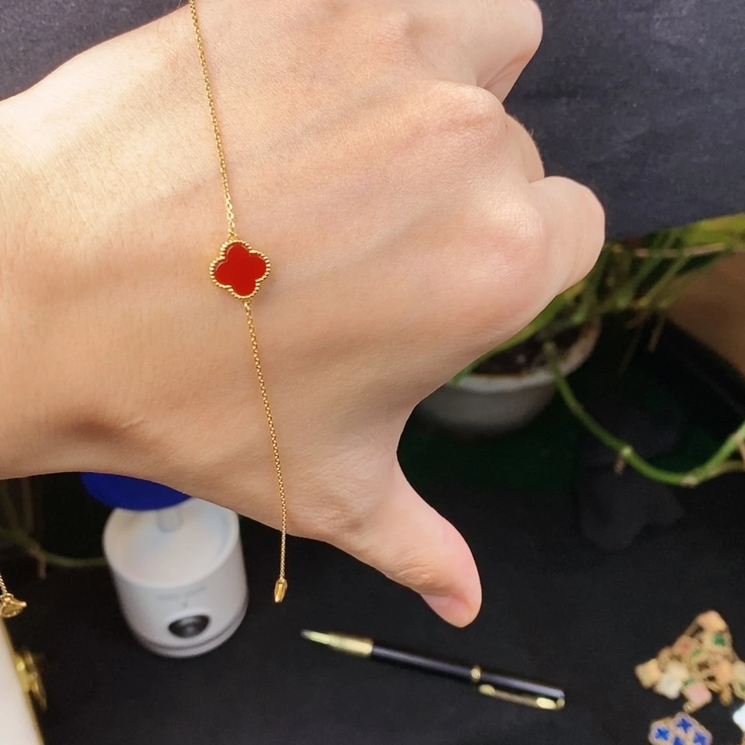 【闪购商品】玛瑙/玉髓手链18K金镶嵌