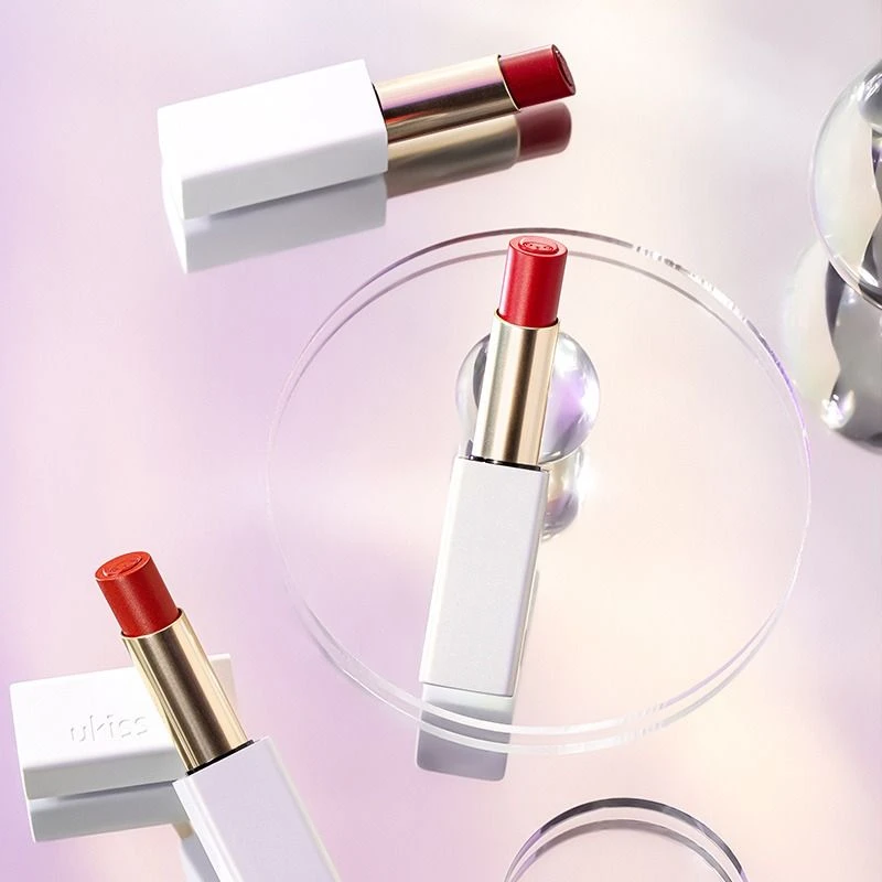 UKISS口红女小众品牌 吃土色暖橘色豆沙色奶茶色不掉色不沾杯滋润