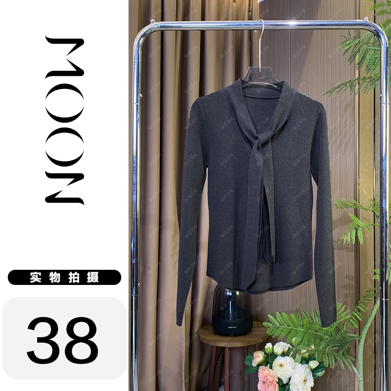 MOON- 简约修身时尚百搭秋款上衣高端气质高级感新款女生穿搭 *38