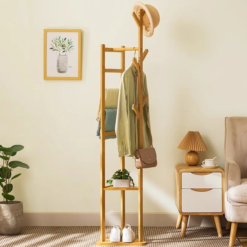 挂衣架落地衣帽架卧室置物架床边晚上床头立式放衣服神器入户房间
