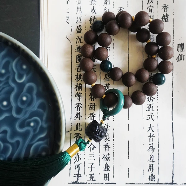 云芽坊东阁藏春香方合香珠手串古法合香珠五气真香合香饰品