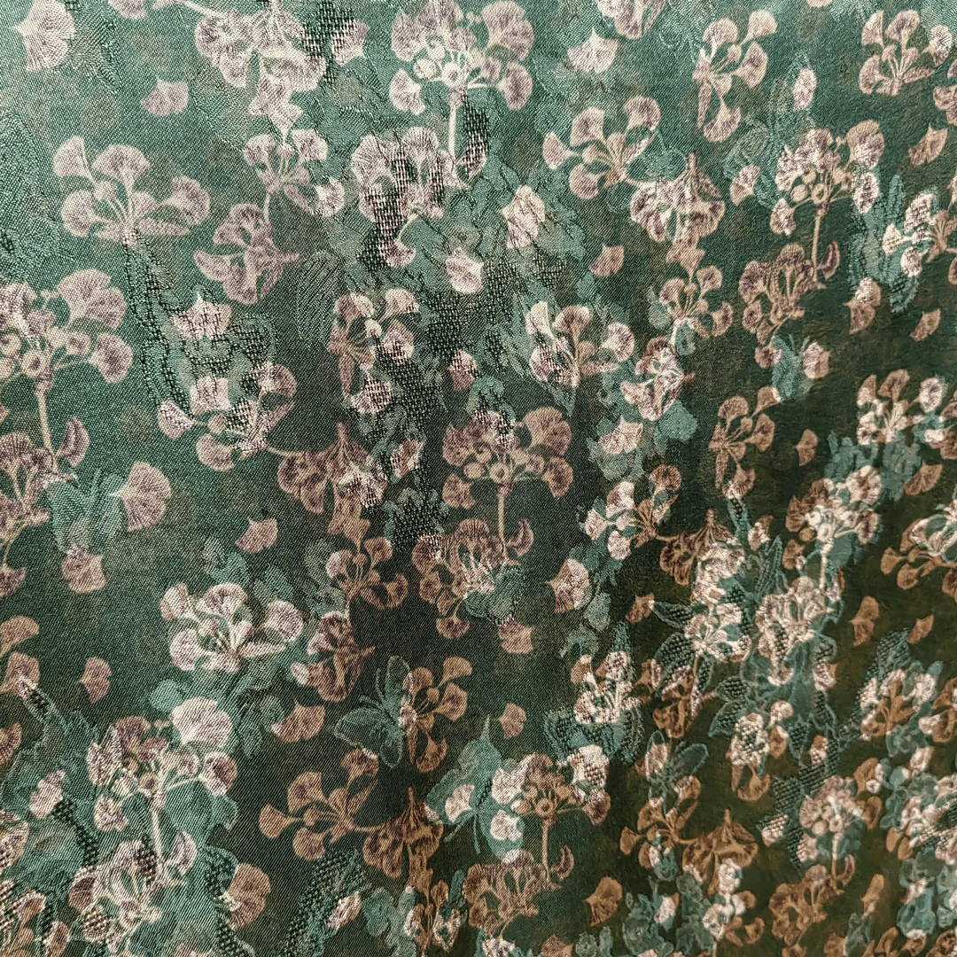 绿银杏  绫罗绣布料